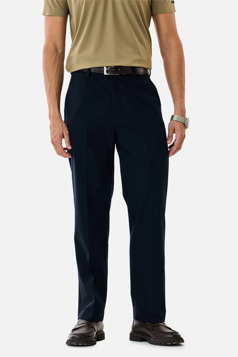 SNITCH Relaxed Fit Stretch Luxe Trousers